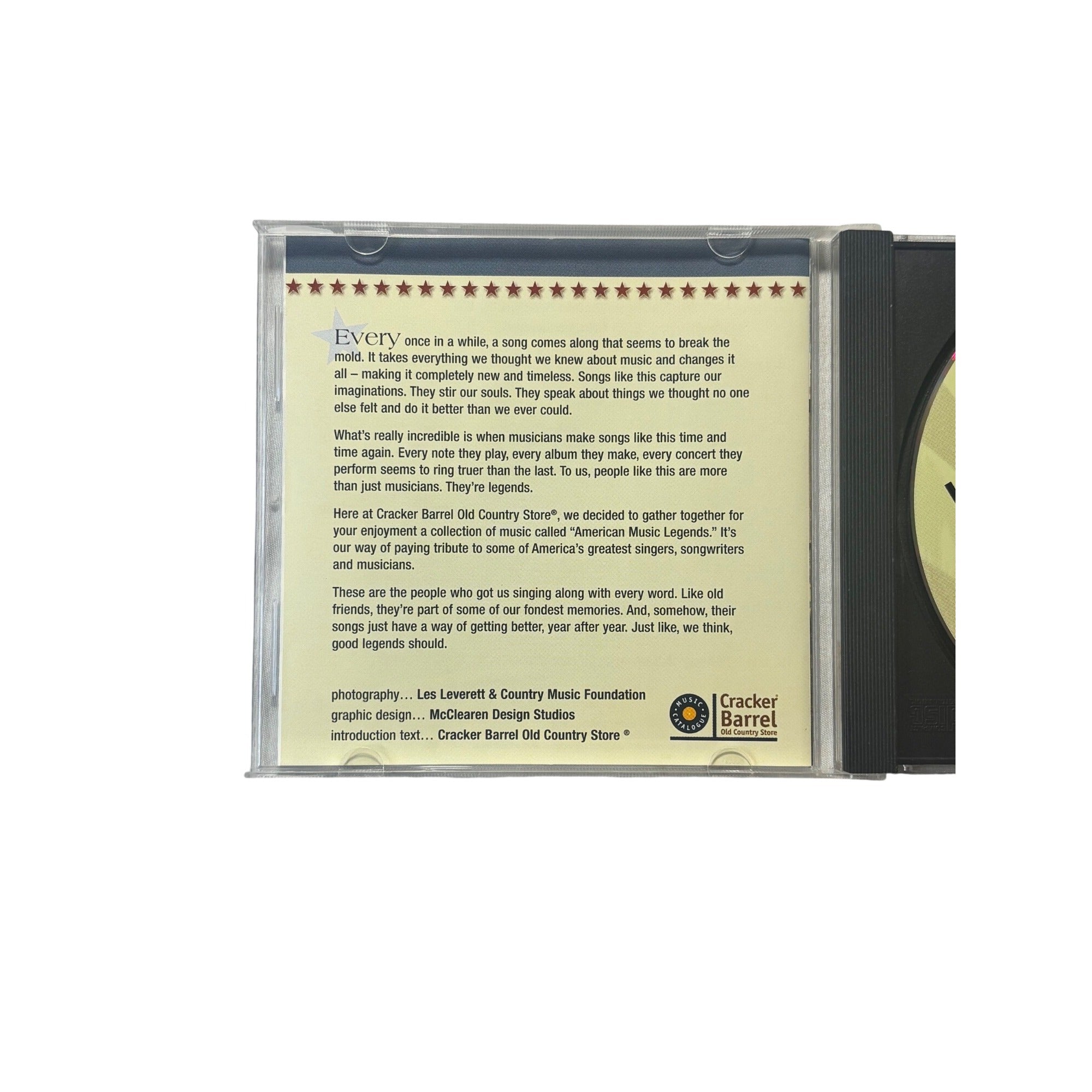 Patsy Cline American Music Legends CD Cracker Barrel Exclusive Folk 2000