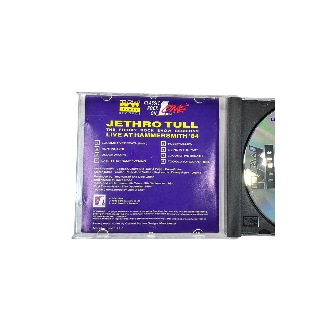 Jethro Tull The Friday Rock Show Sessions Live At Hammersmith 1984 CD 1990