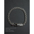 Stainless Steel Byzantine Chain Bracelet Biker 2000s