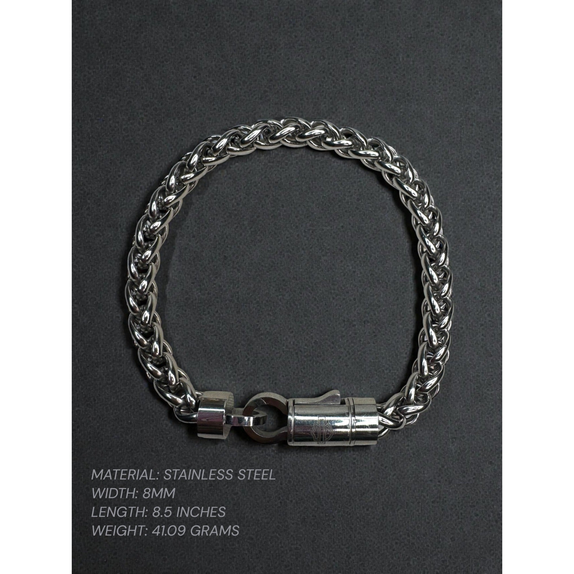 Stainless Steel Byzantine Chain Bracelet Biker 2000s