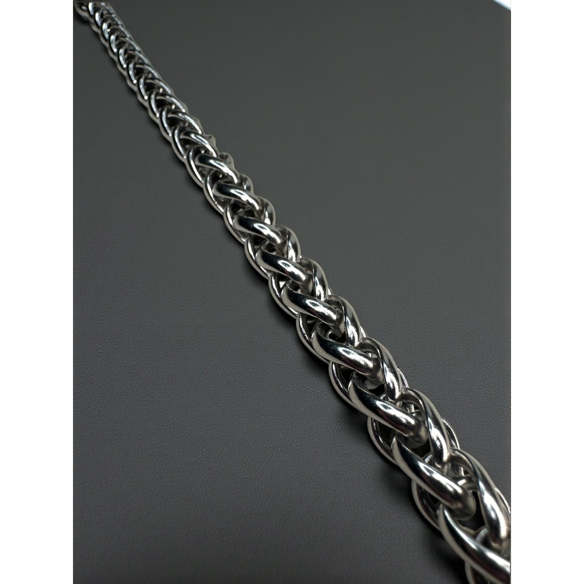 Stainless Steel Byzantine Chain Bracelet Biker 2000s