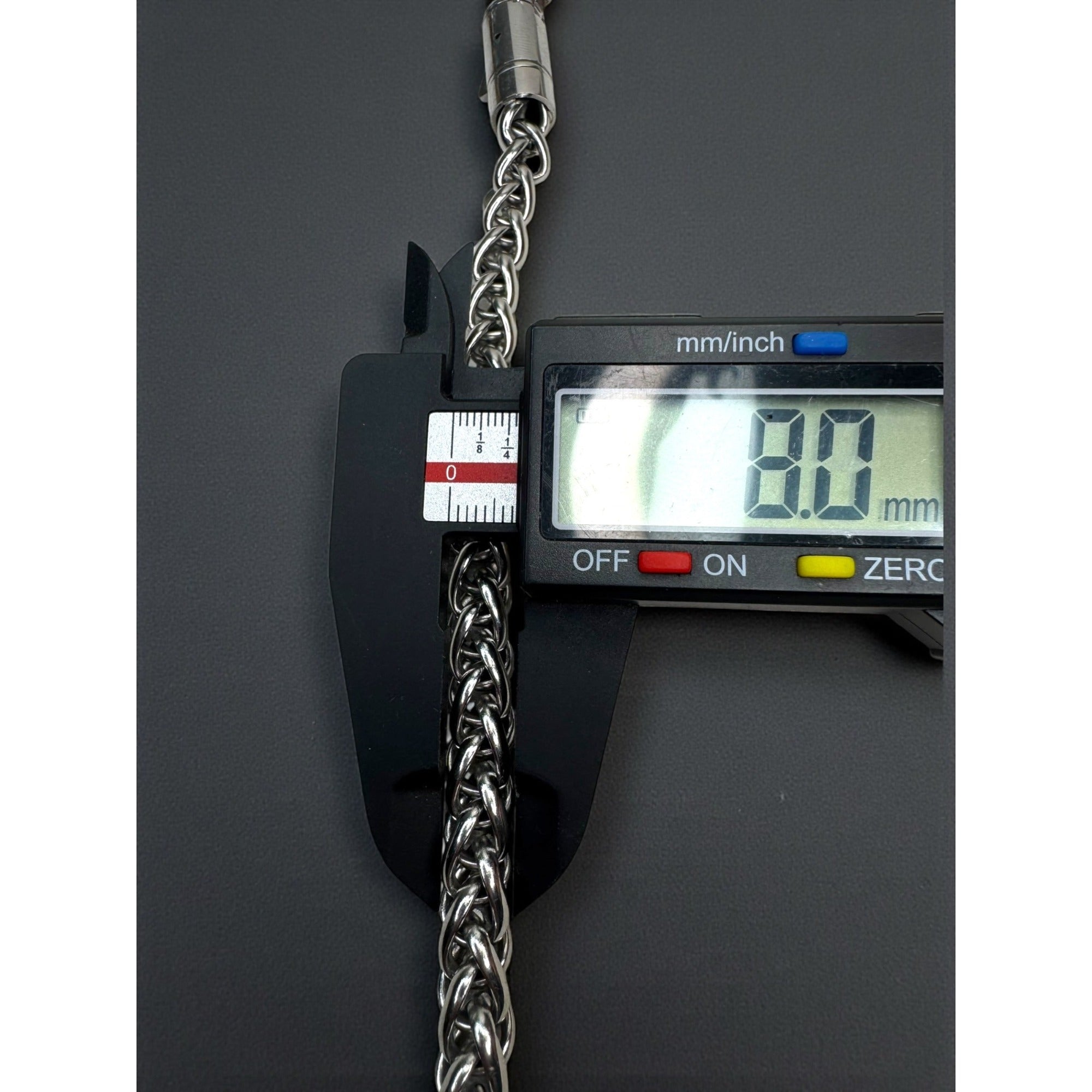 Stainless Steel Byzantine Chain Bracelet Biker 2000s
