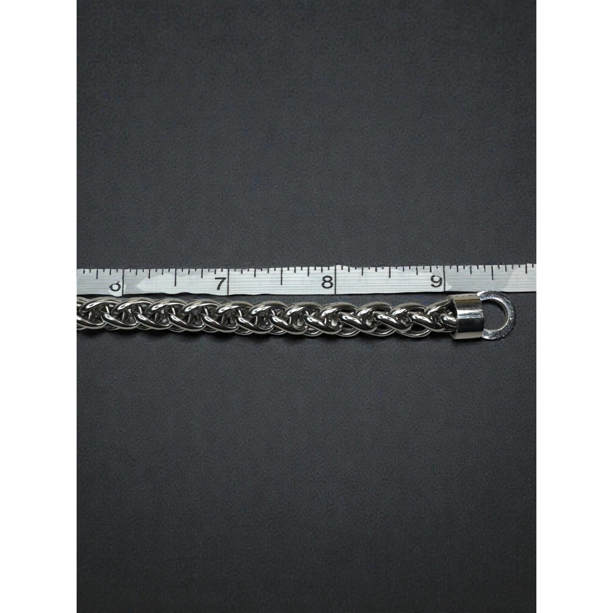 Stainless Steel Byzantine Chain Bracelet Biker 2000s