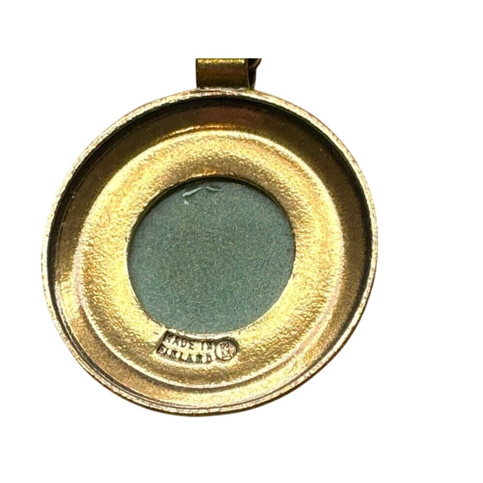 Kalevala Koru Green Granite Bronze 1960's Finland 24" Necklace Vintage
