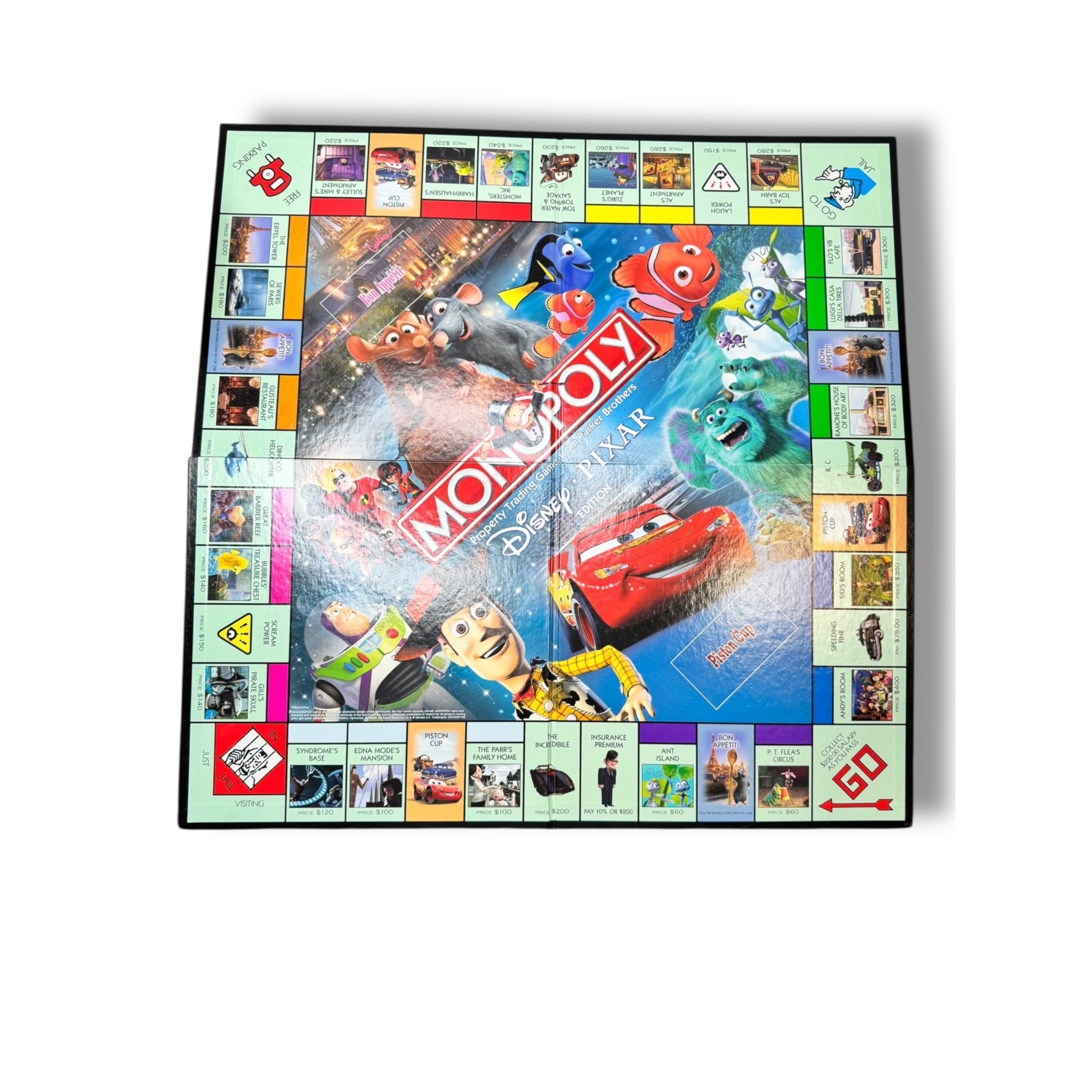 Monopoly Disney Pixar Edition Board Game Complete Parker Brothers