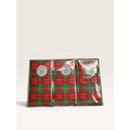 Nantucket Home Red Green Tartan Plaid Paper Tissues 6 Pack Set Vintage 90s
