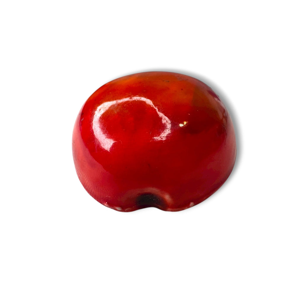 HAR Hargo Creations Red Enamel Apple Pin Mid Century 1.74" x 1.48"