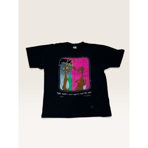 Off The Leash Deer Hunting 90s Mens XL Single Stitch Short Sleeve Tee Shirt