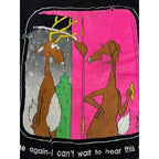 Off The Leash Deer Hunting 90s Mens XL Single Stitch Short Sleeve Tee Shirt