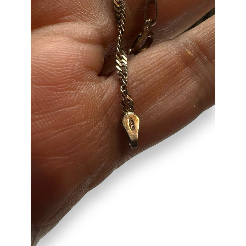 Sterling Silver 7" Italian Twist Chain Bracelet