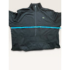 Lacoste Sport Mens 1XL Full Zip Track Jacket Black Cotton Blend Fleece Modern