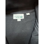 Lacoste Sport Mens 1XL Full Zip Track Jacket Black Cotton Blend Fleece Modern