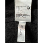 Lacoste Sport Mens 1XL Full Zip Track Jacket Black Cotton Blend Fleece Modern