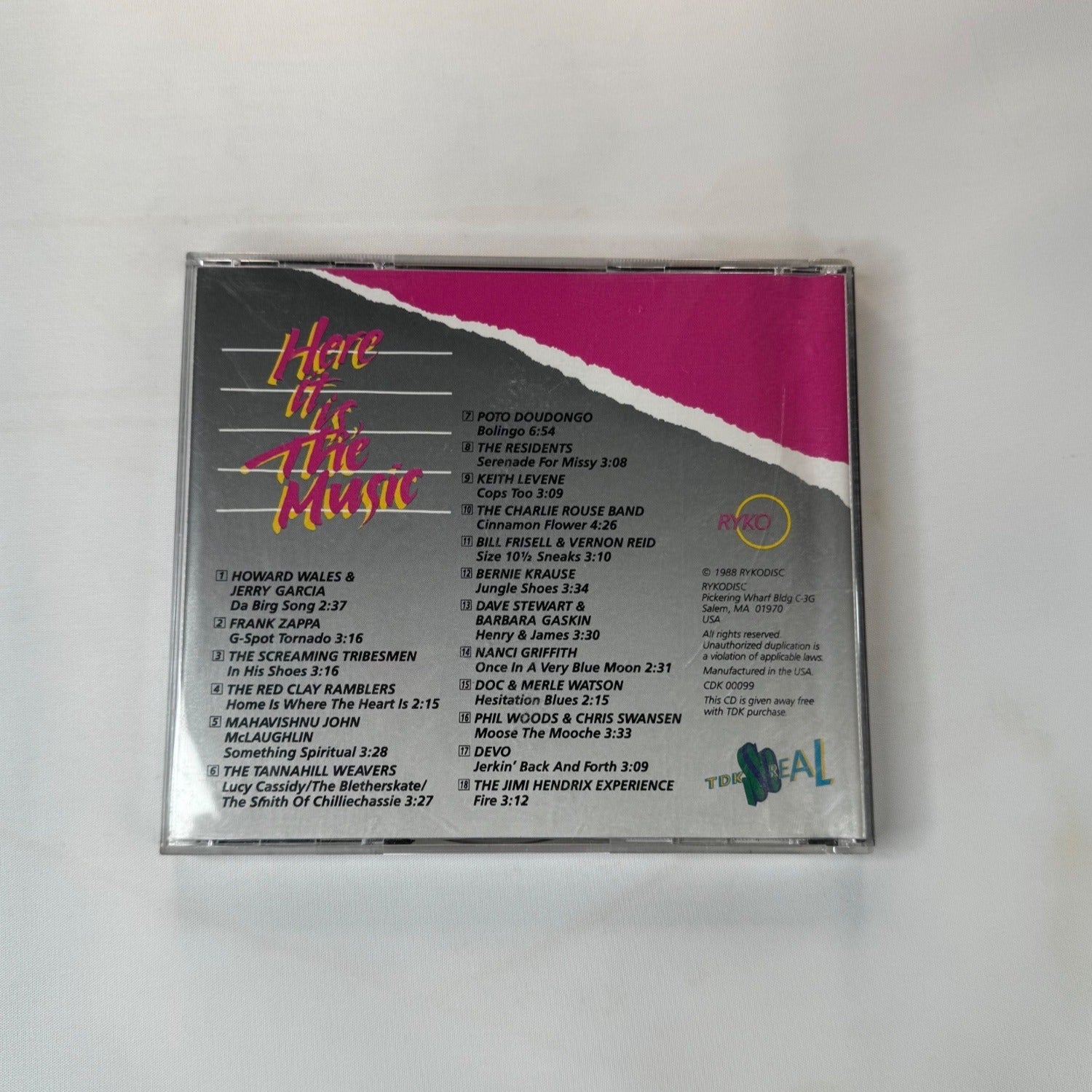 Here It Is: The Music CDK Vol. 1 1988 CD Ryko Compilation Various Artists