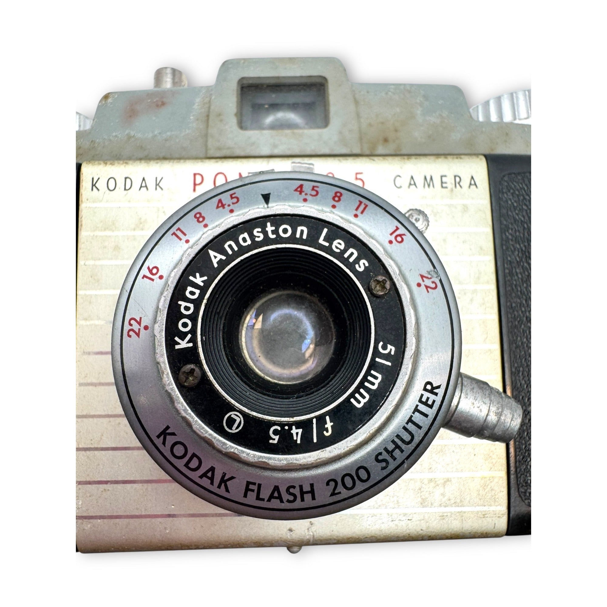 Kodak Pony 135 Camera Model C Anaston Lens 44mm F/3.5 200 Shutter Original Box