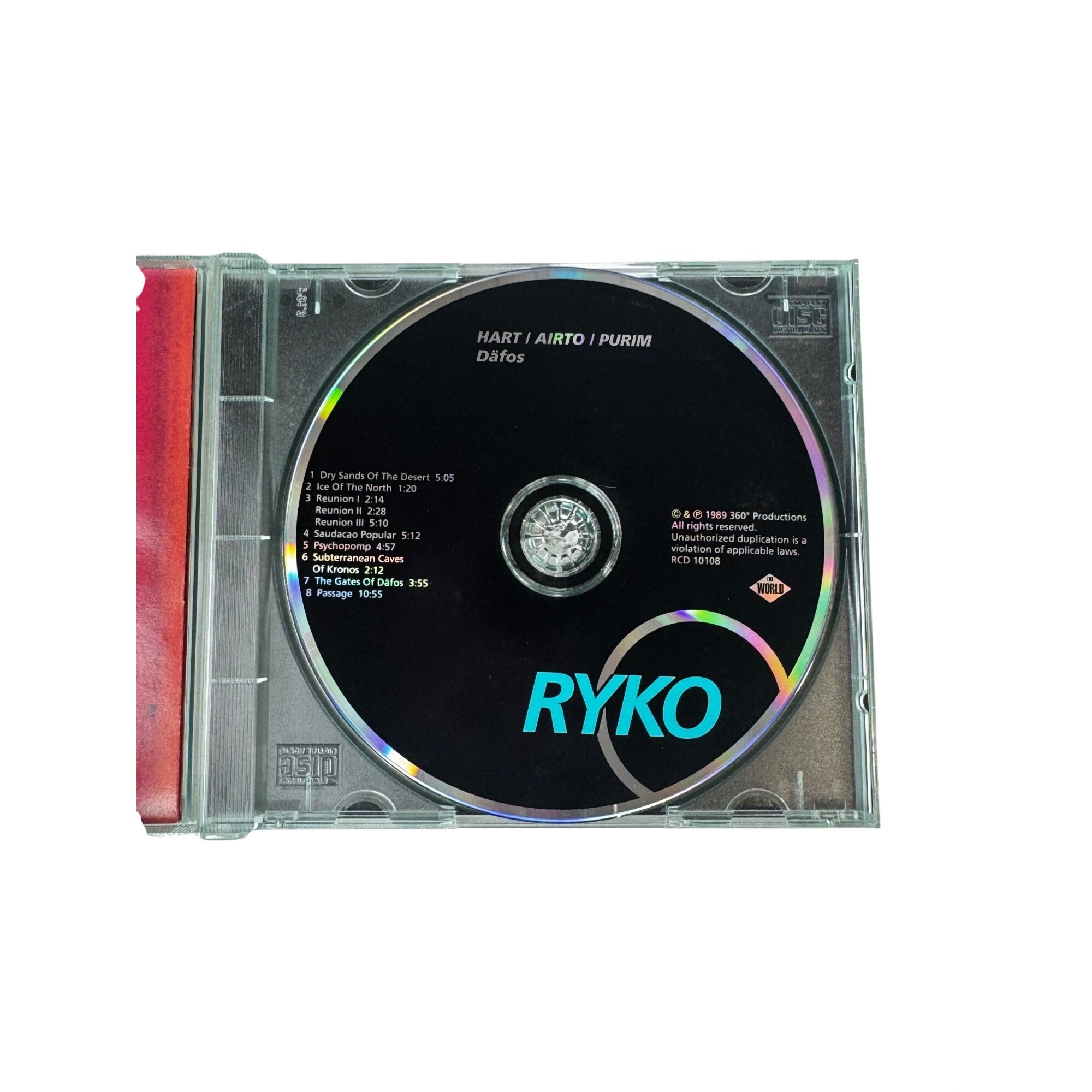 Mickey Hart Airto Flora Purim Däfos 1989 CD Ryko RCD World Instrumental Vintage