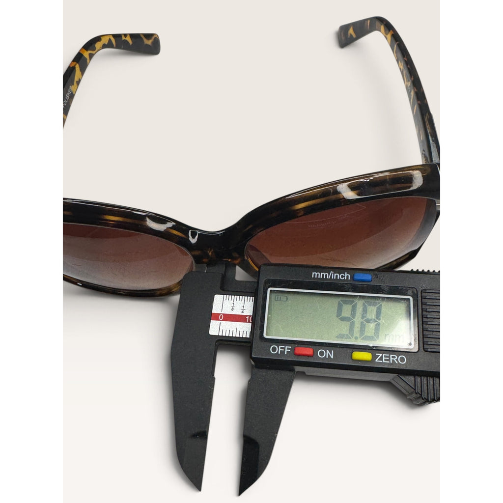 Oversized Tortoise Shell Butterfly Sunglasses Brown Gradient Cut Out Lens