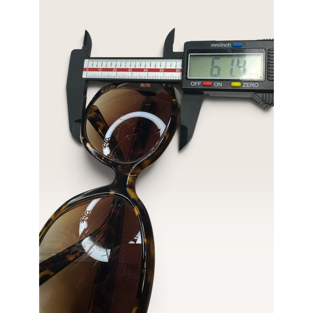 Oversized Tortoise Shell Butterfly Sunglasses Brown Gradient Cut Out Lens