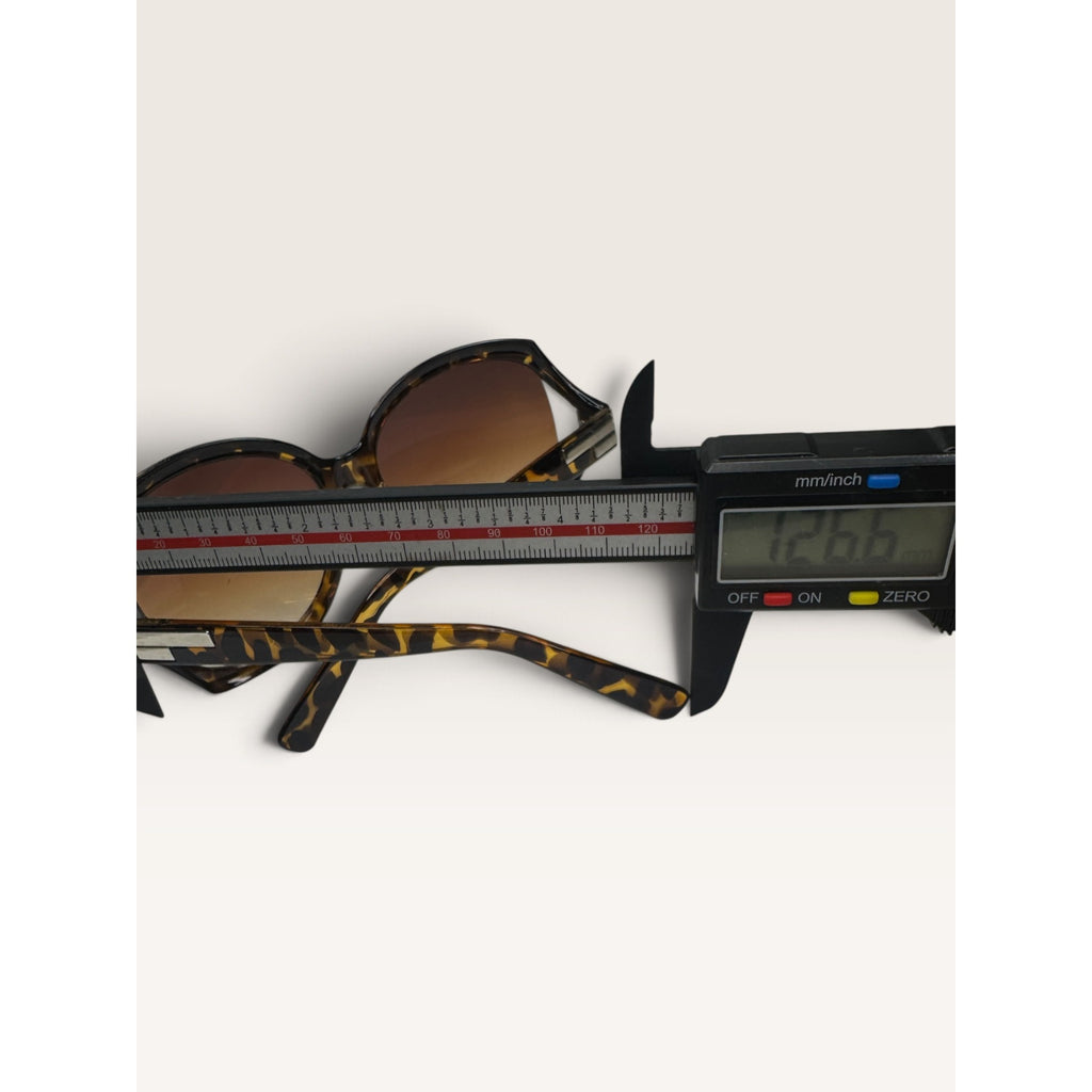 Oversized Tortoise Shell Butterfly Sunglasses Brown Gradient Cut Out Lens