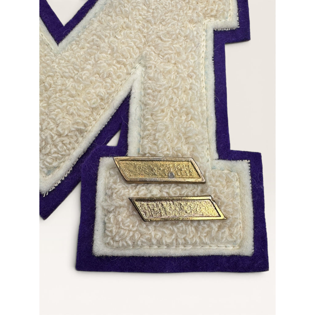 Vintage Varsity Letter M Patch Chenille High School Marching Band Lot Purple