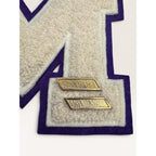 Vintage Varsity Letter M Patch Chenille High School Marching Band Lot Purple