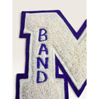 Vintage Varsity Letter M Patch Chenille High School Marching Band Lot Purple