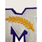Vintage Varsity Letter M Patch Chenille High School Marching Band Lot Purple