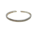 LA Sterling Silver Inspirational Mother Daughter Saying Cuff Bracelet