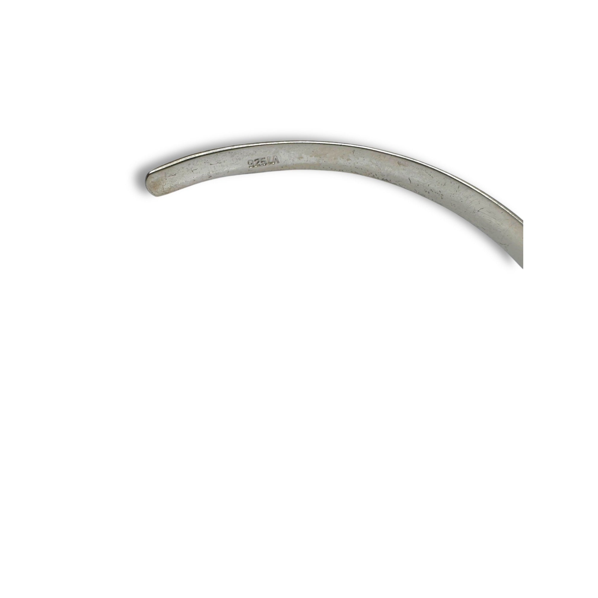 LA Sterling Silver Inspirational Mother Daughter Saying Cuff Bracelet