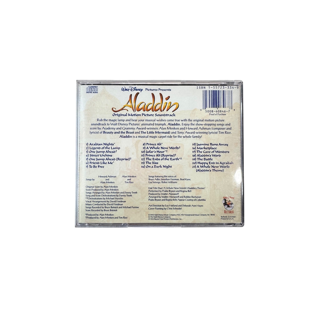 Walt Disney Aladdin Original Motion Picture Soundtrack 1992 CD