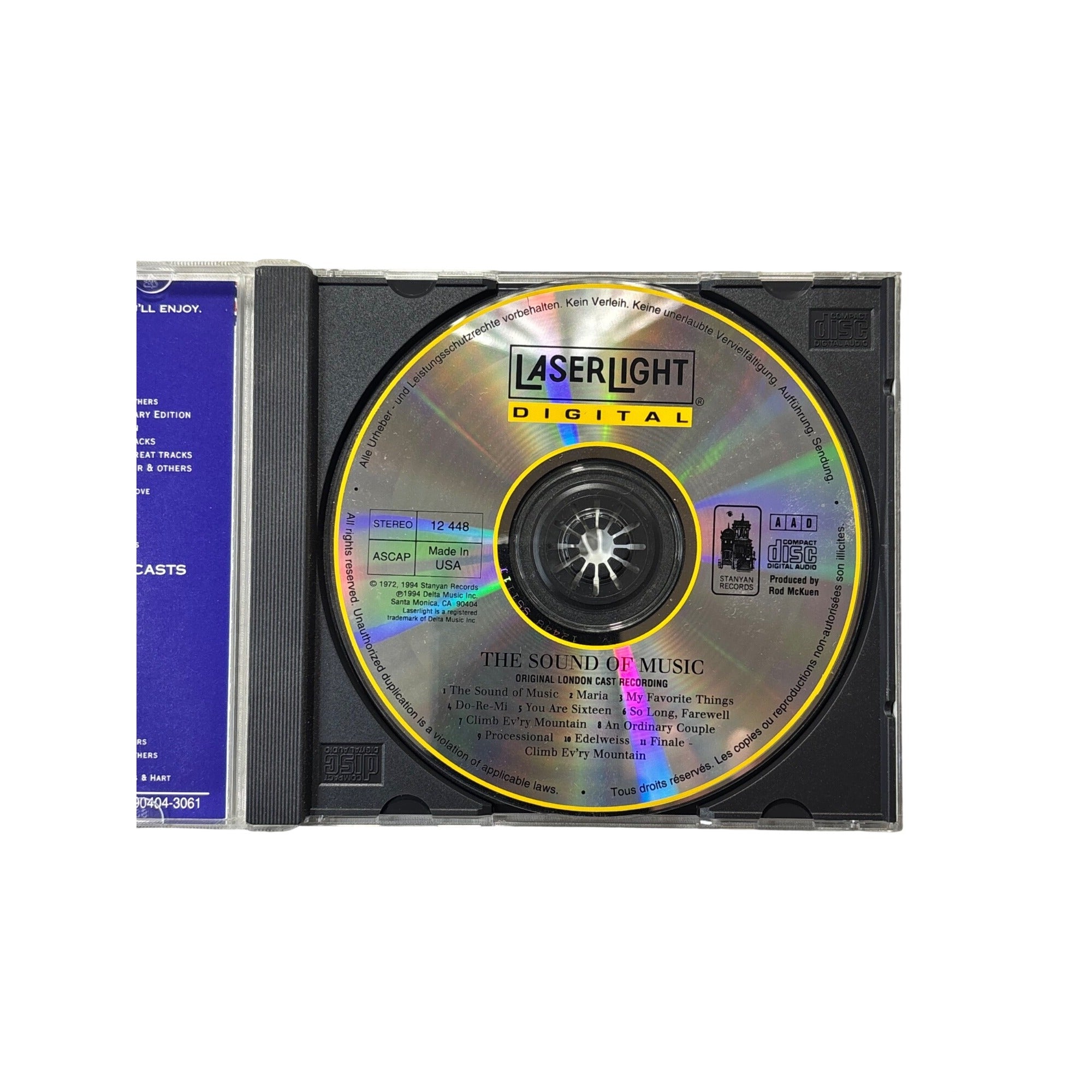 The Sound Of Music Original London Cast Recording Musical Theater CD 1994