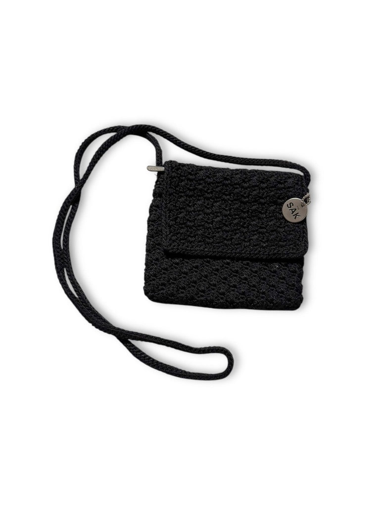 The Sak Black Woven Crossbody bag