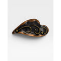Genuine Copper Abstract Leaf Brooch Mid Century Modern Studio Craft Pin