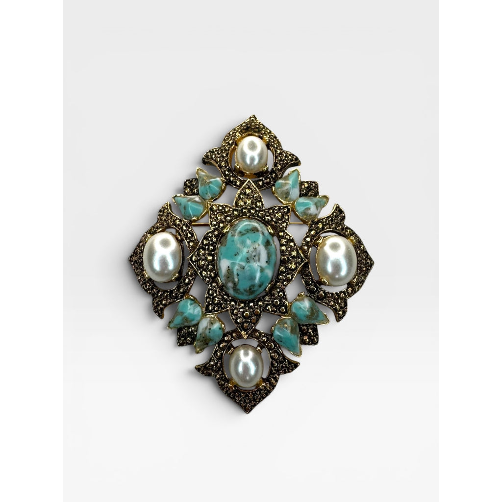 Sarah Coventry Remembrance Pendant Brooch 1968 Vintage
