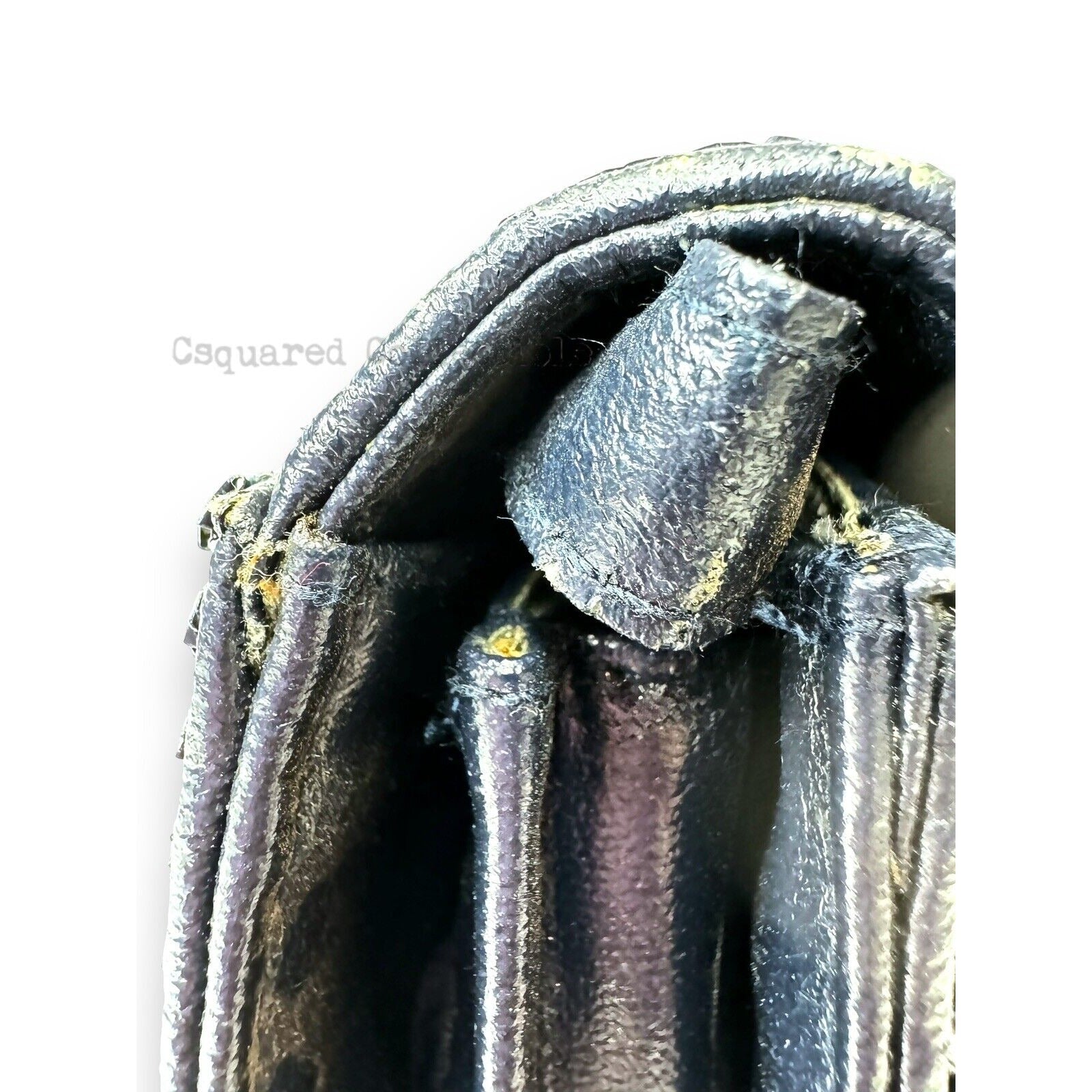 Whiting & Davis Navy Blue Mesh Shoulder Bag Oversized Clutch Vintage