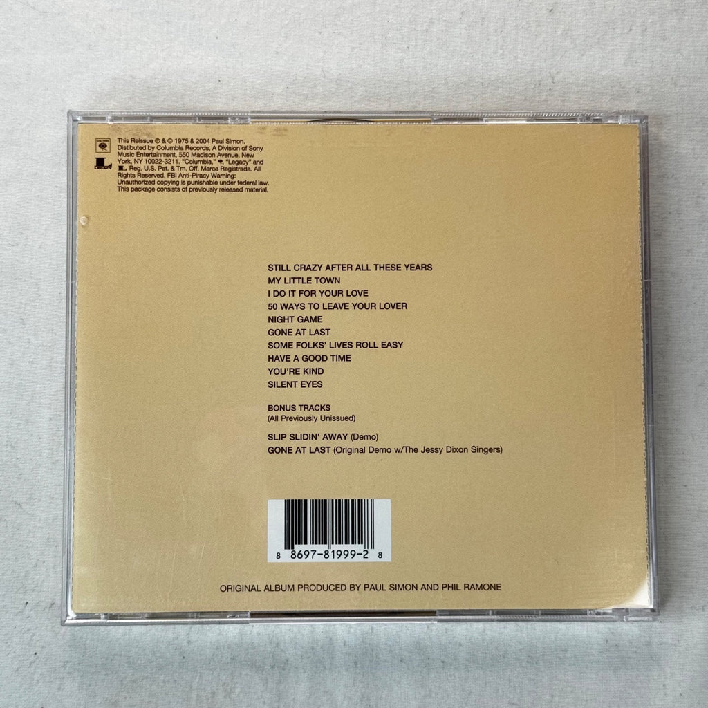 Paul Simon Still Crazy After All These Years 2004 CD Remaster Columbia Pop