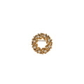 Leaf Wreath Brooch Gold Tone Faux Pearl Avon Vintage