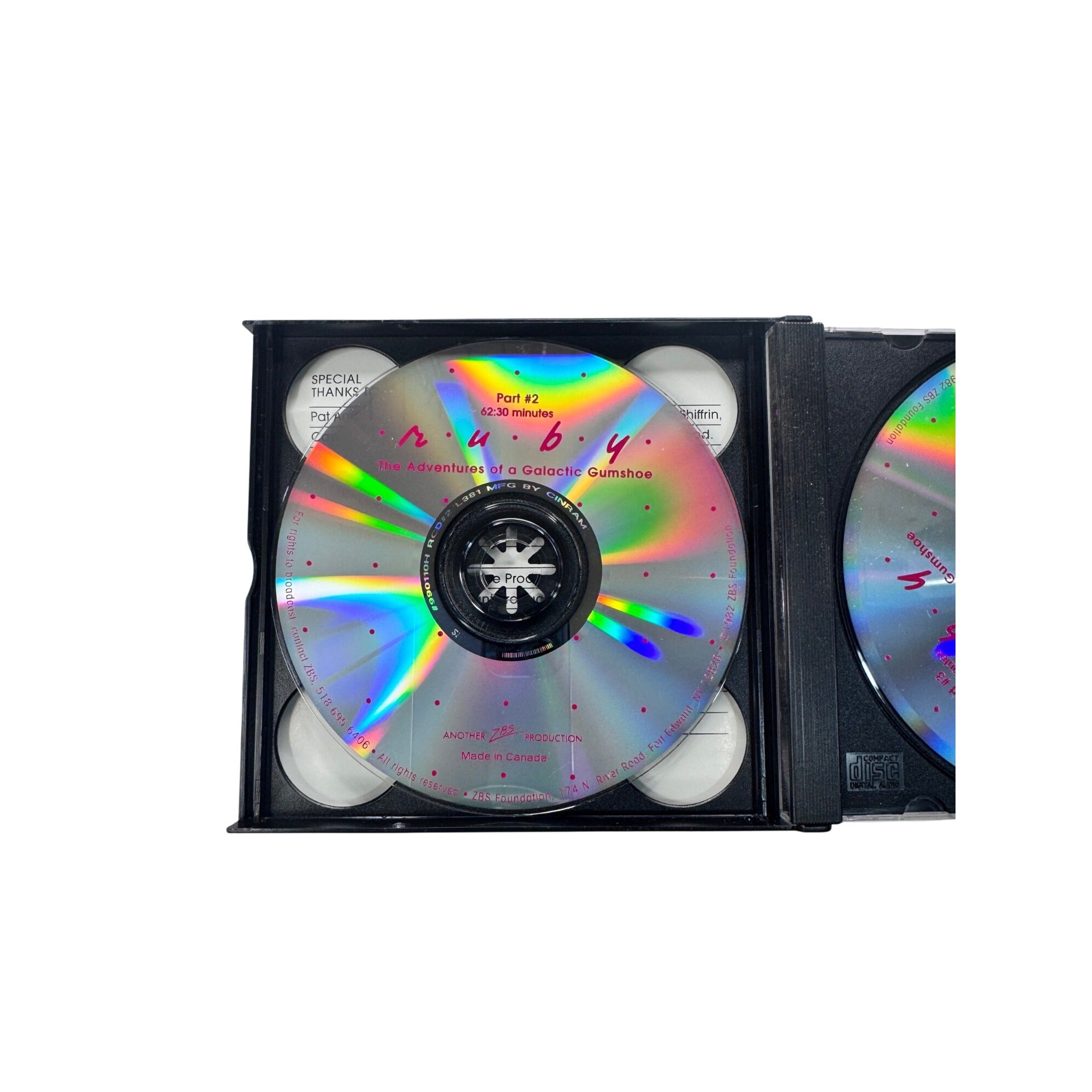 Ruby The Adventures Of A Galactic Gumshoe Audio Drama 2-Disc Set 1982 Sci-Fi CD