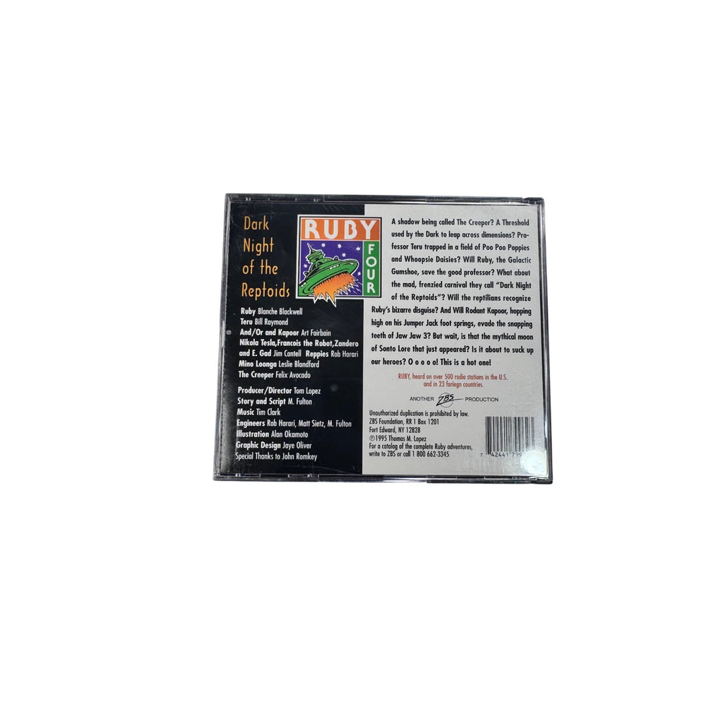 Dark Night Of The Reptoids Ruby 4 Part 3 Audio Drama 2-CD Set ZBS Sci-Fi 1995