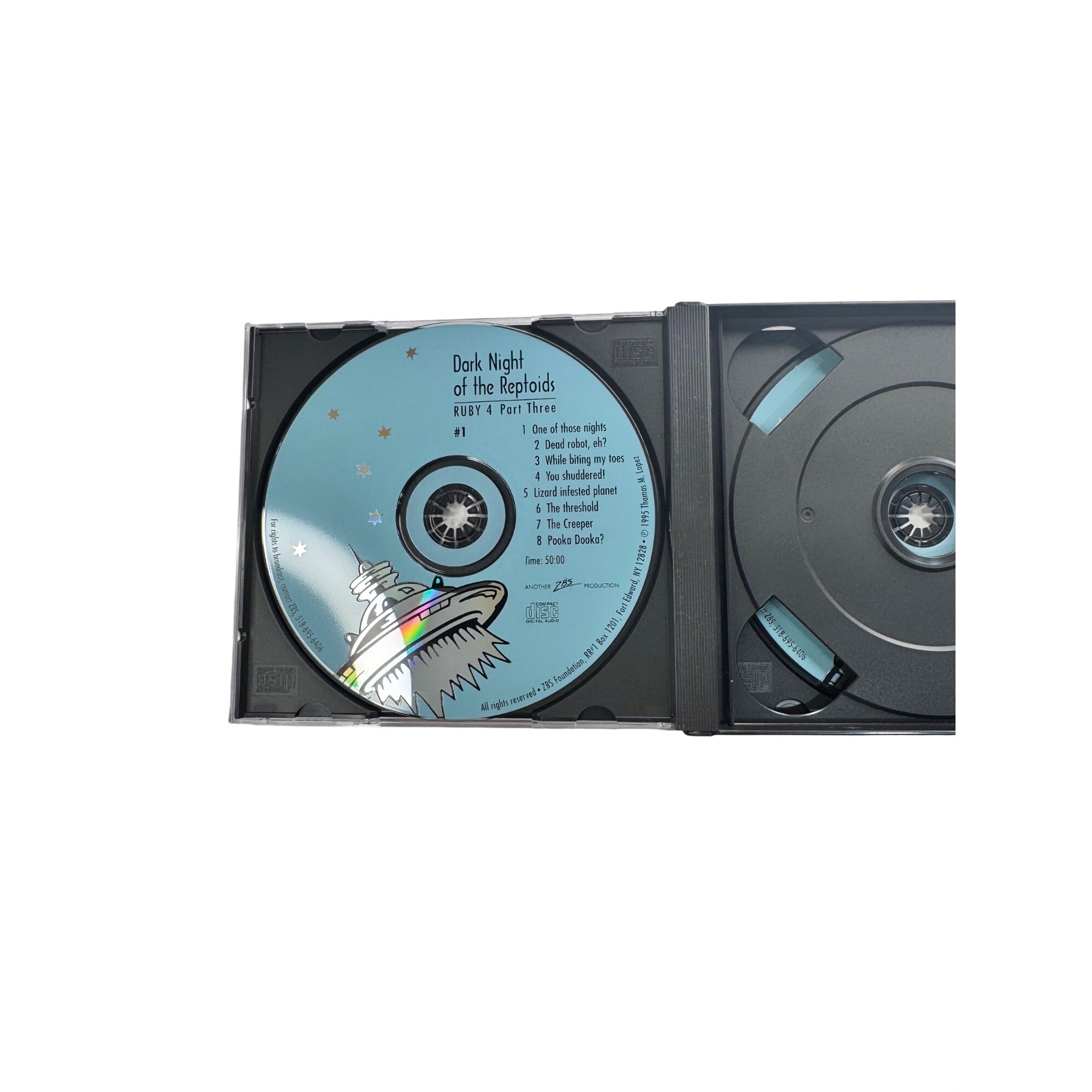 Dark Night Of The Reptoids Ruby 4 Part 3 Audio Drama 2-CD Set ZBS Sci-Fi 1995