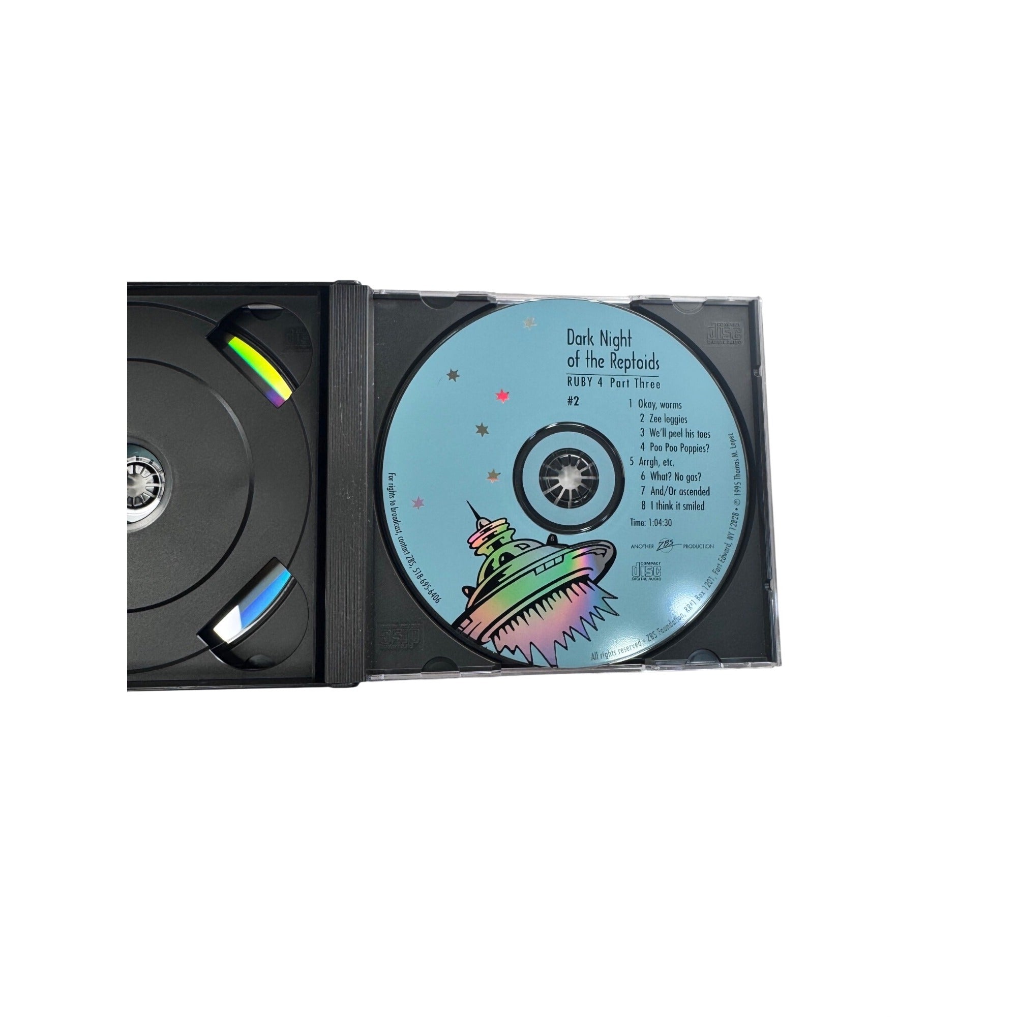Dark Night Of The Reptoids Ruby 4 Part 3 Audio Drama 2-CD Set ZBS Sci-Fi 1995
