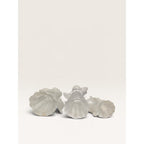 Frosted Glass Angel Figurine Candle Holders Musical Trio Set of 3 Vintage