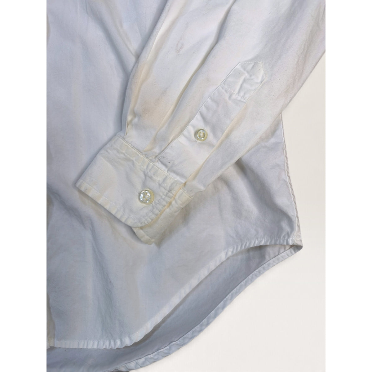 Vintage 90s Lauren Ralph Lauren Petite White Button Up Shirt 6P Gold Crest Logo