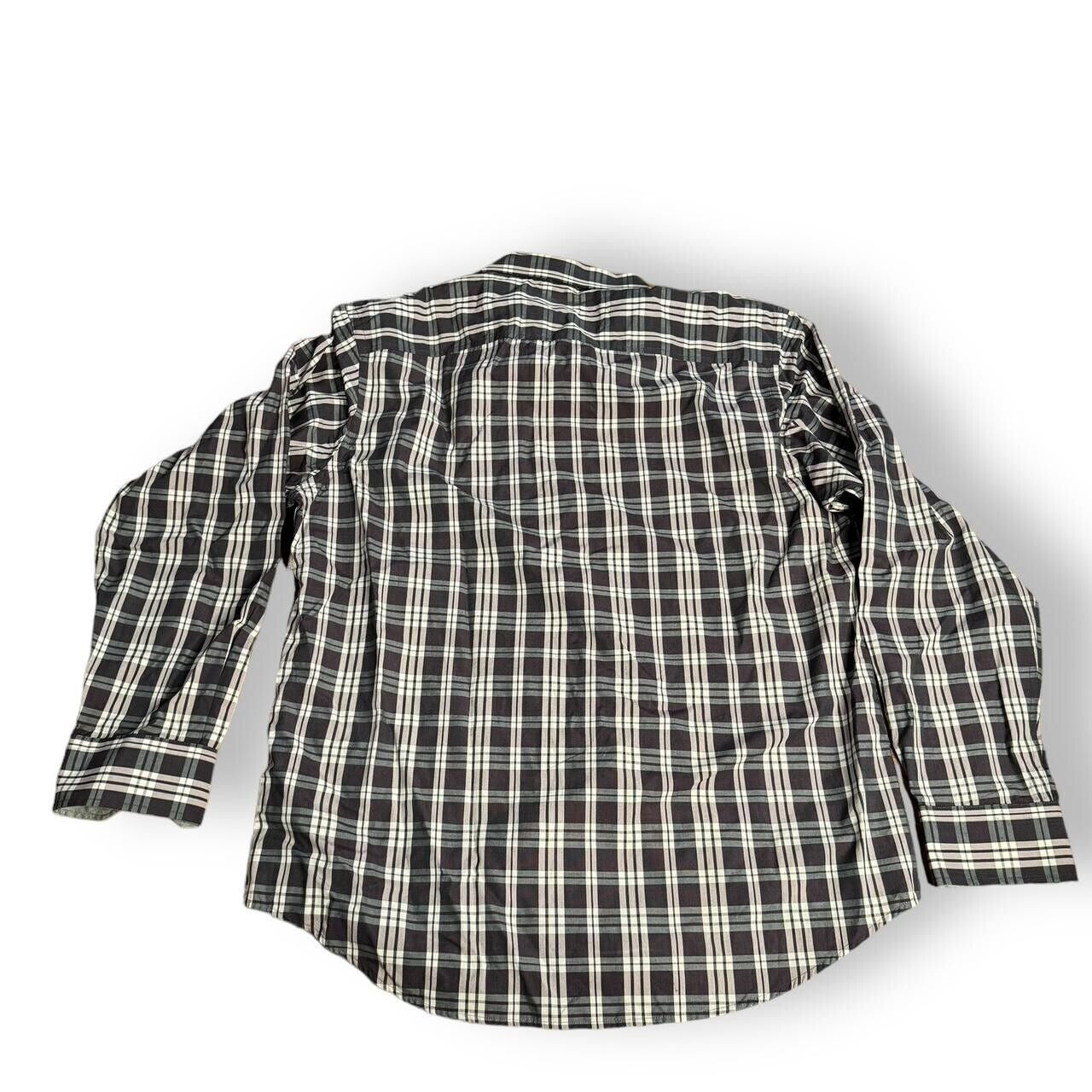 Joseph Abboud Plaid Button Down Shirt XL Cotton Long Sleeve New With Tags