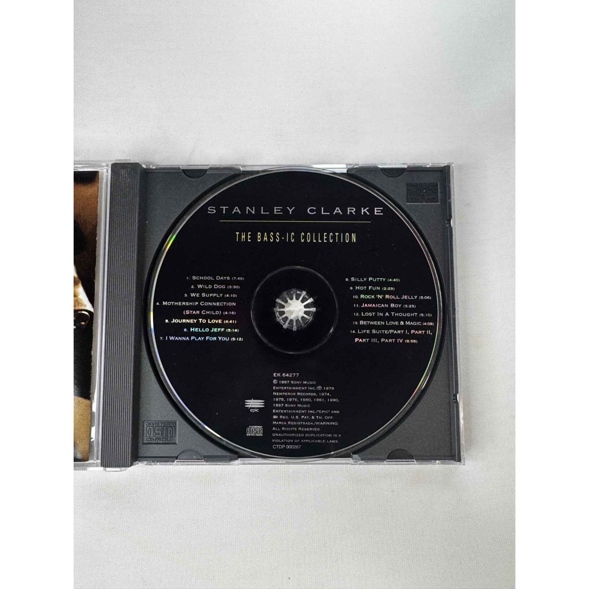 Stanley Clarke The Bass-ic Collection 1997 CD The Best Of Plus 2 New Recordings