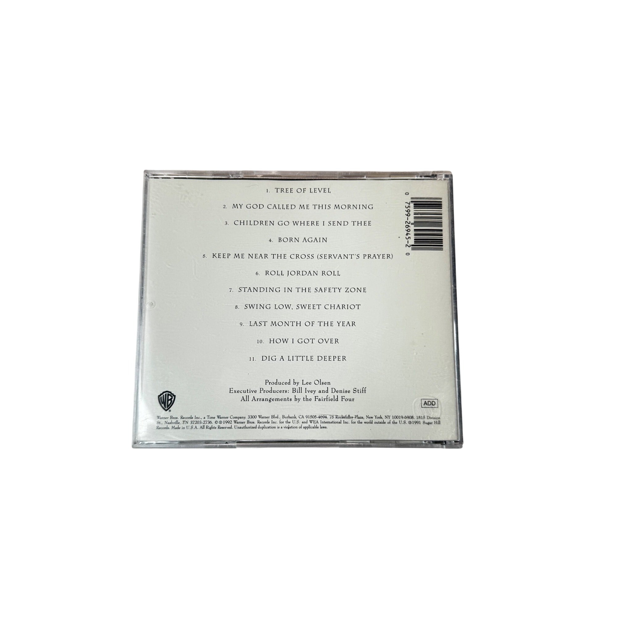 Fairfield Four Standing In The Safety Zone CD 1992 Warner Bros Gospel Music