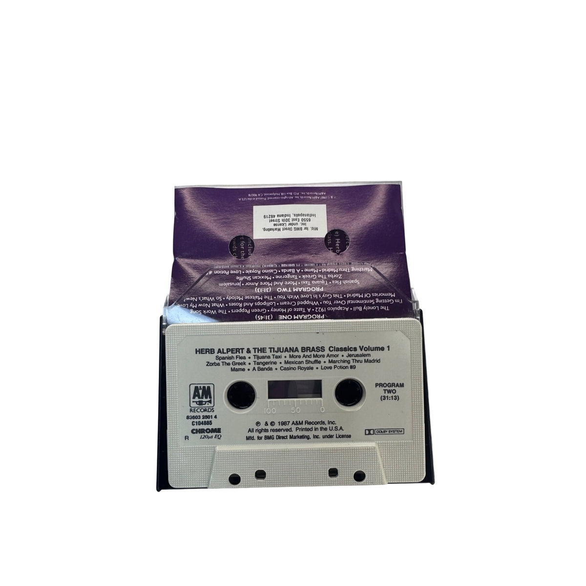 Herb Alpert & The Tijuana Brass Classics Volume 1 1987 Cassette A&M Records