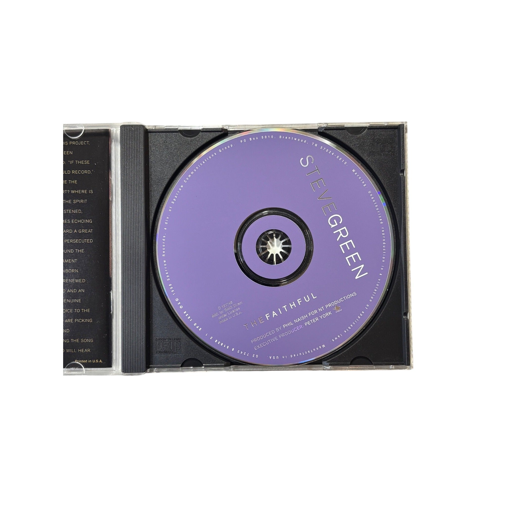 Steve Green The Faithful 1998 CD Christian Gospel Music Album Vintage 90s