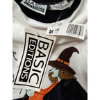 Basic Editions Ladies S Sweatshirt White Witch’s Brew Halloween Graphic 90s New