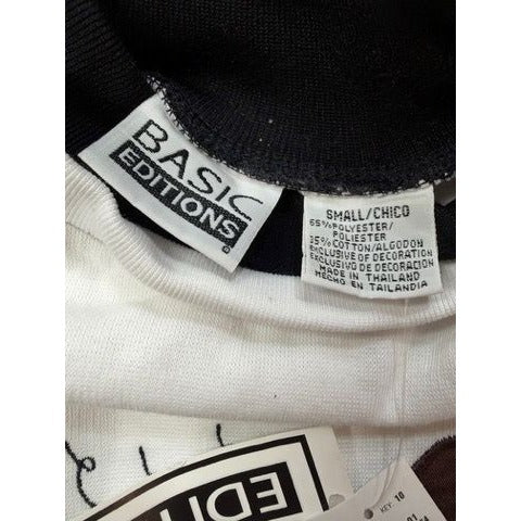 Basic Editions Ladies S Sweatshirt White Witch’s Brew Halloween Graphic 90s New